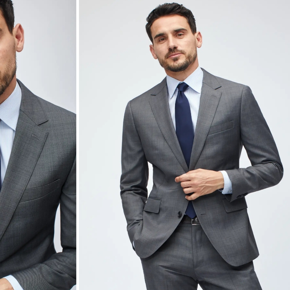 Size 38 short binobos blazer in grey